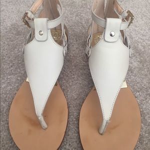 Vince Camuto off white flat sandals